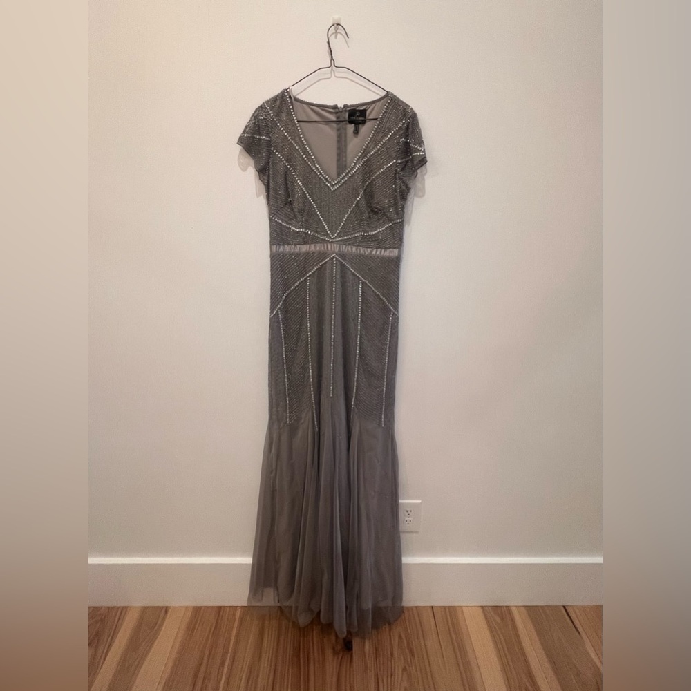 ADRIANNA PAPELL Floor Length Dress Gown